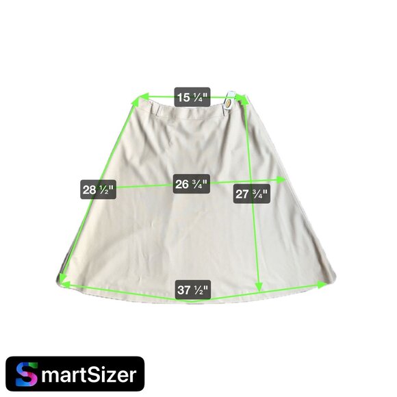 Talbots Skirt NEW Womens Vintage Beige A Line 12 Wool‎ Deadstock Cottagecore - Picture 2 of 6